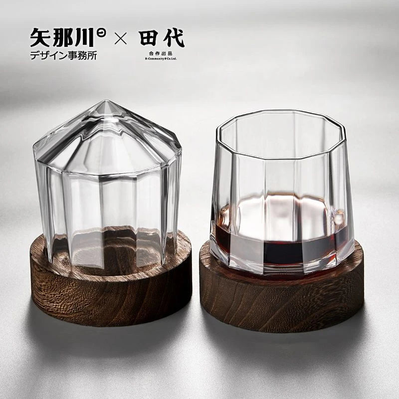 Creative Crystal Shape Glass Transparent Glasses Drinking in USA.