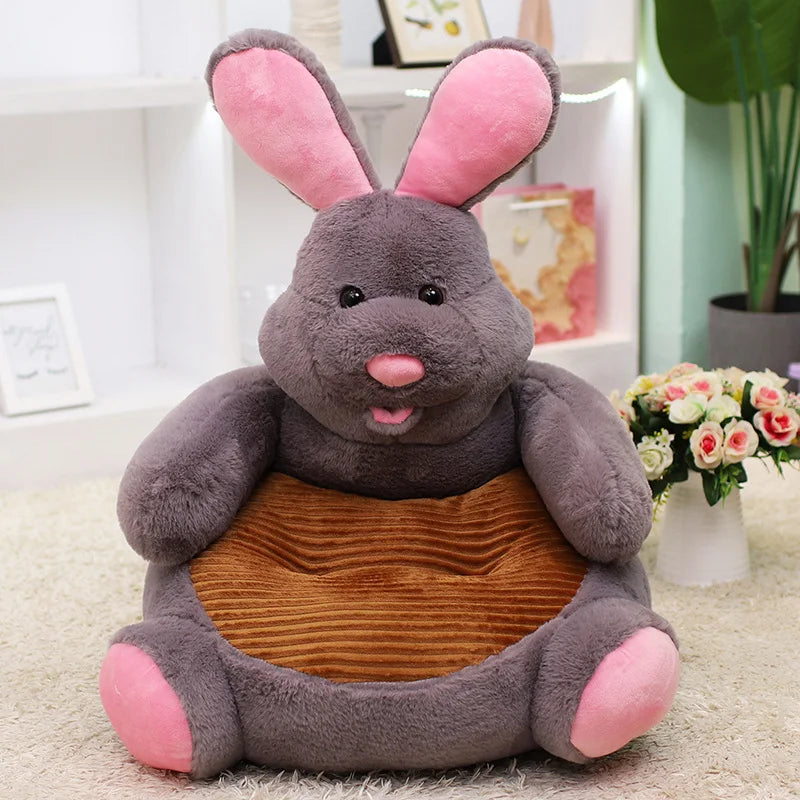 Support Seat Plush Soft Stuffed Animals Fold Sofa Infant Learning To S