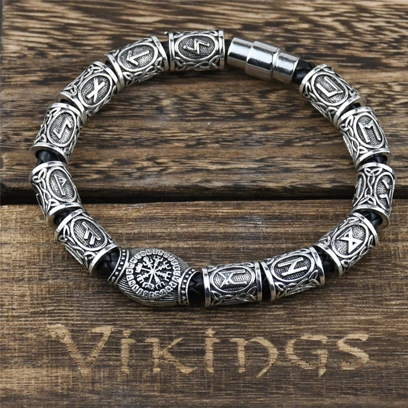 Norse Runic Runes Beads Charm Vikings Accessories Womens Mens in USA