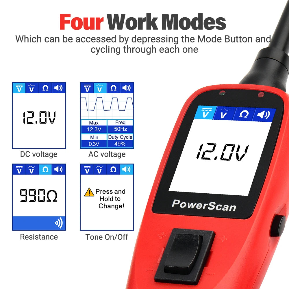 Autel Powerscan PS100 Automotive Circuit Tester System 12V/24V Auto El