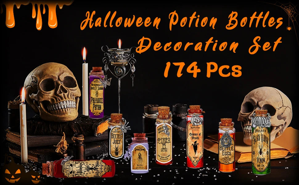 Halloween Potion Bottles Cork Halloween Decorations in USA