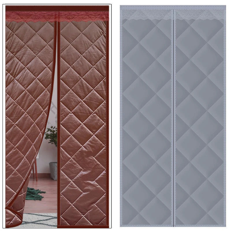 Winter Warm Door Curtain Oxford Cloth Material Magnetic