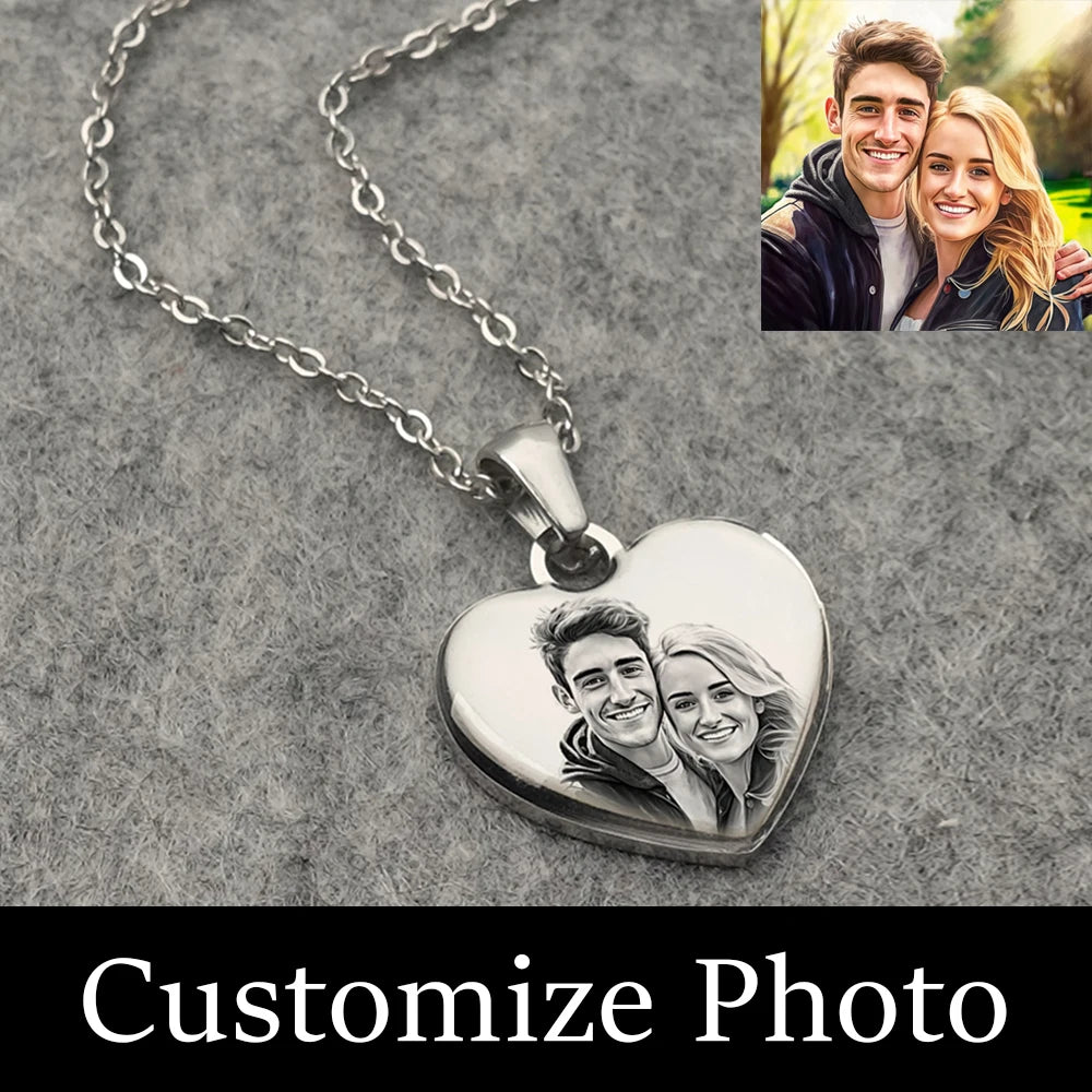 Picture Necklace Personalized Women Custom Photo in USA