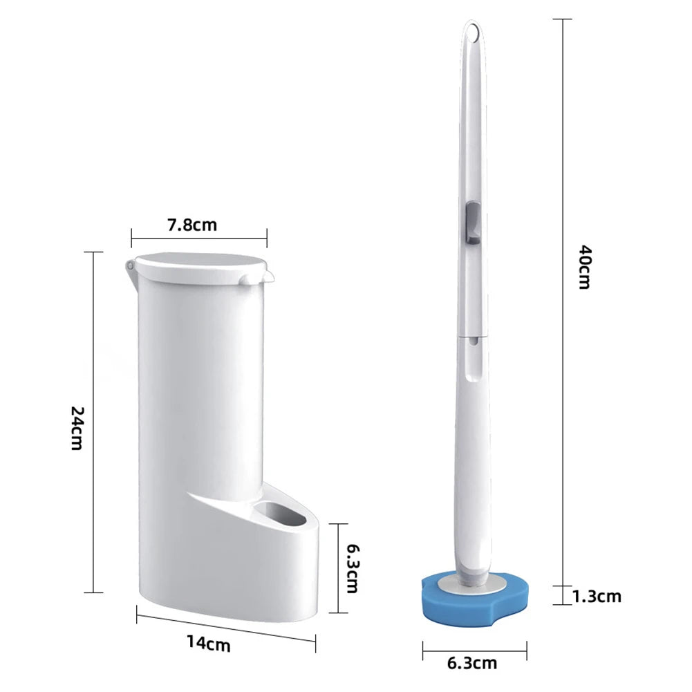 Wall-mounted Disposable Toilet Brush Cleaner