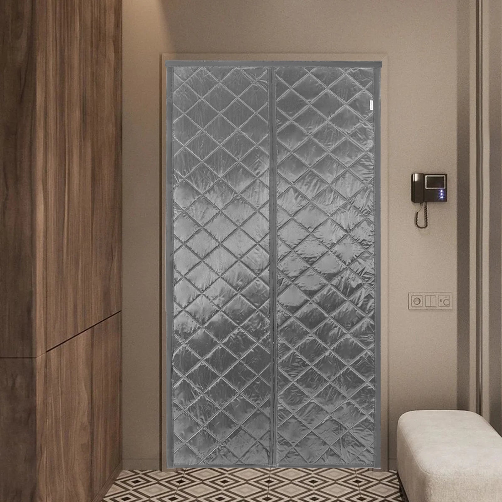 Magnetic Thermal Insulated Door Curtain Doorway Waterproof Door Cover in USA