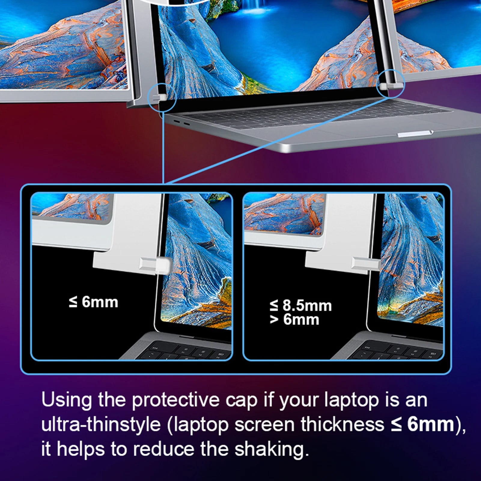 Portable Triple-screen Monitor Laptop Expansion Screen IN USA.