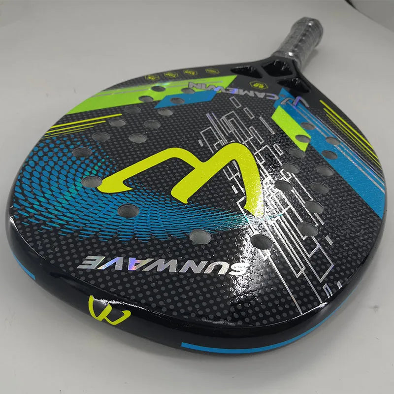 3K Camewin Beach Tennis Racket Full Carbon Fiber Rough Surface Outdoor