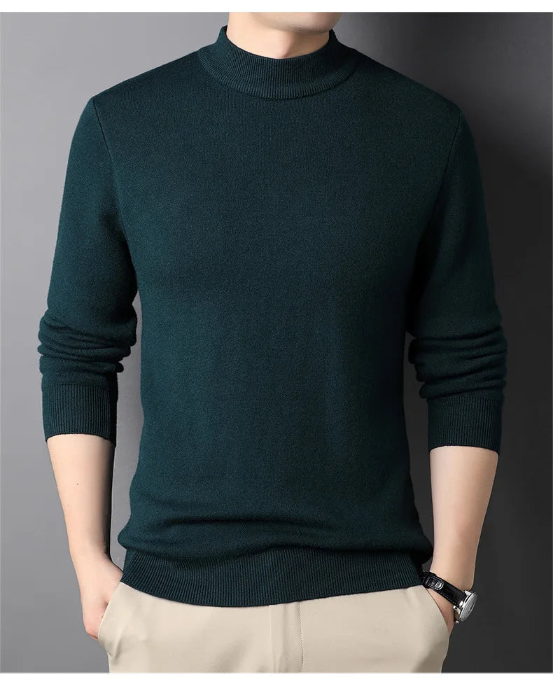 Brand New Men's Cashmere Sweater Half Turtleneck Men IN USA.