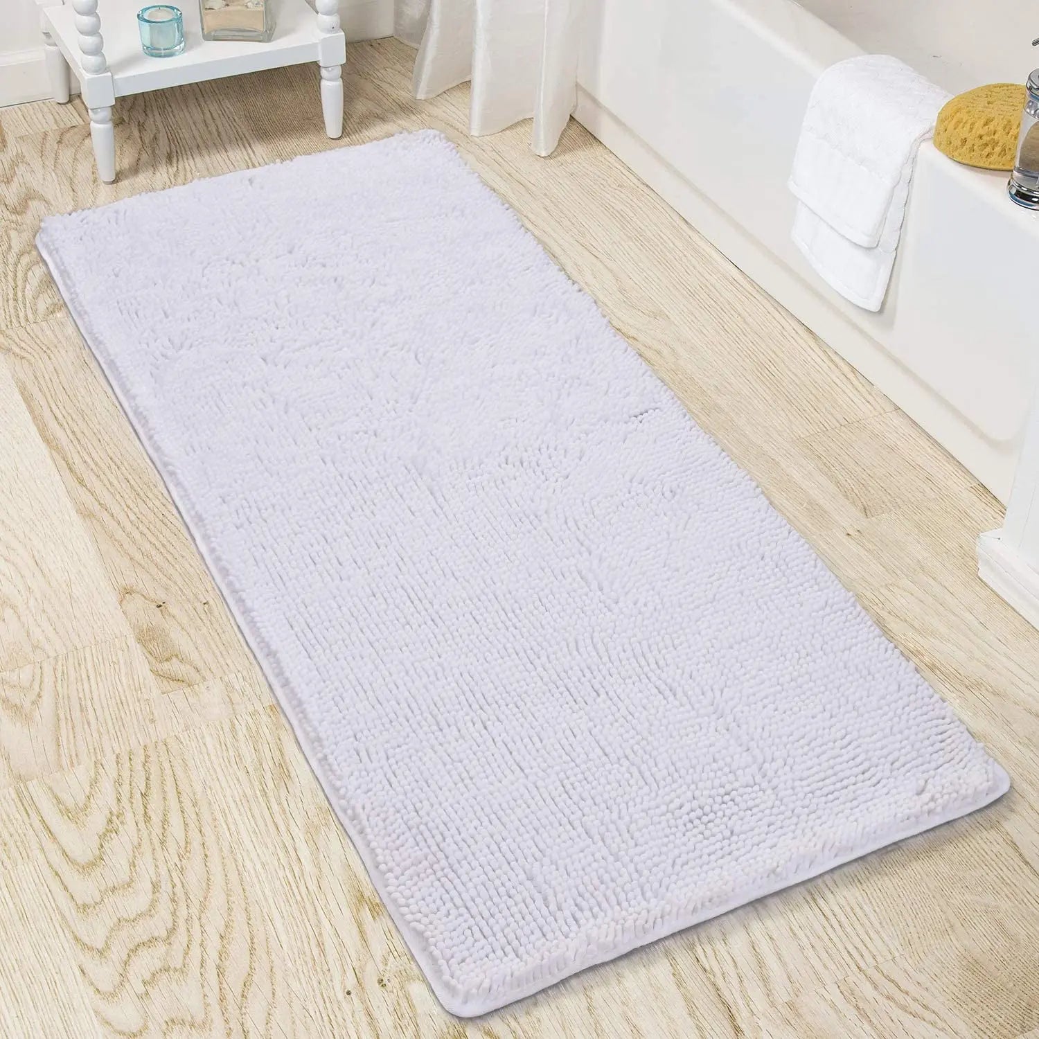 Non-slip super absorbent Bath mat Soft pile Foot mat Bathroom