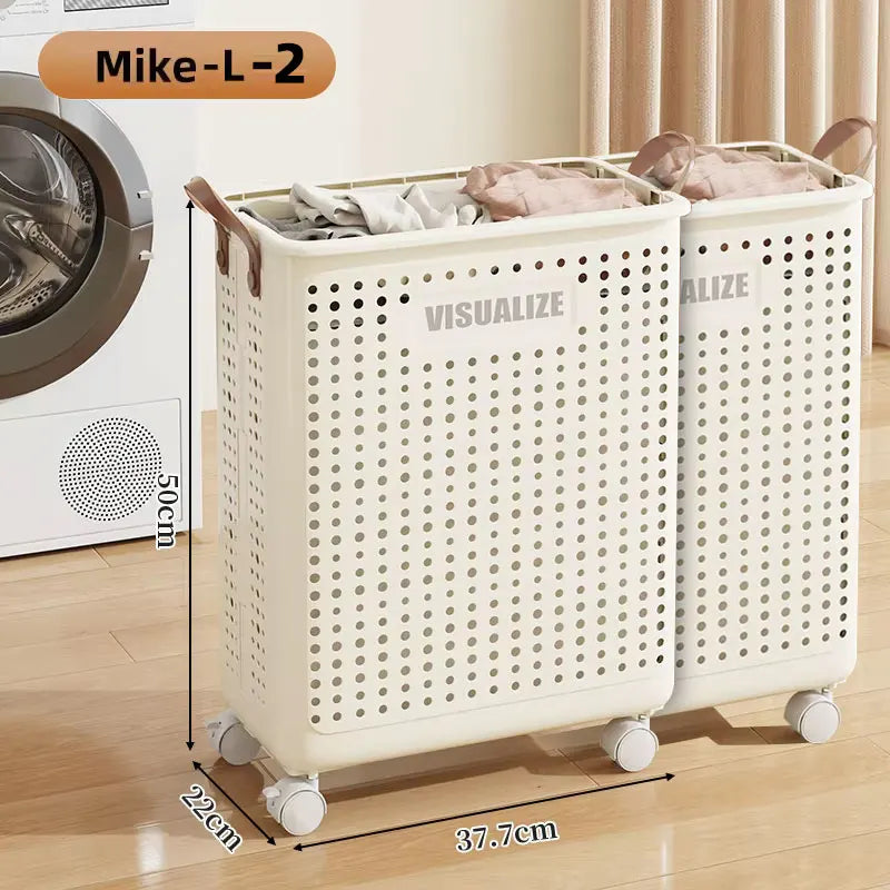 Foldable Laundry Basket hamper casters Washing Clothes in USA