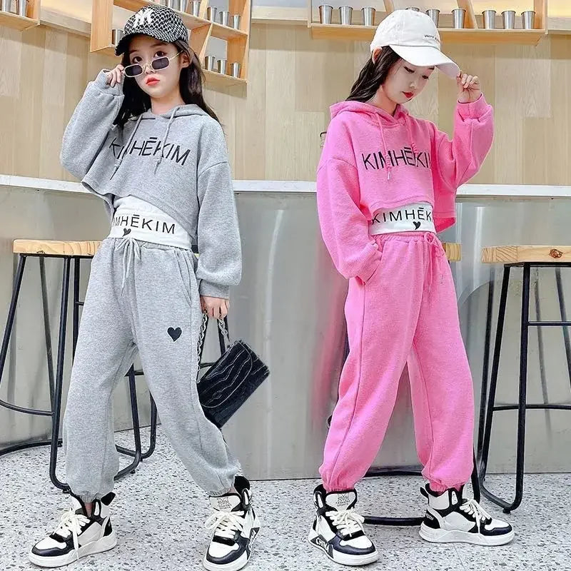 Teenage Girls Sports Clothes Girls Spring Summer Casual Fashion in USA