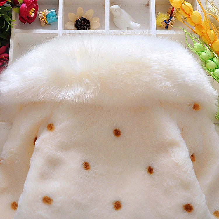 Baby girl clothes winter coat thick warm wool in USA