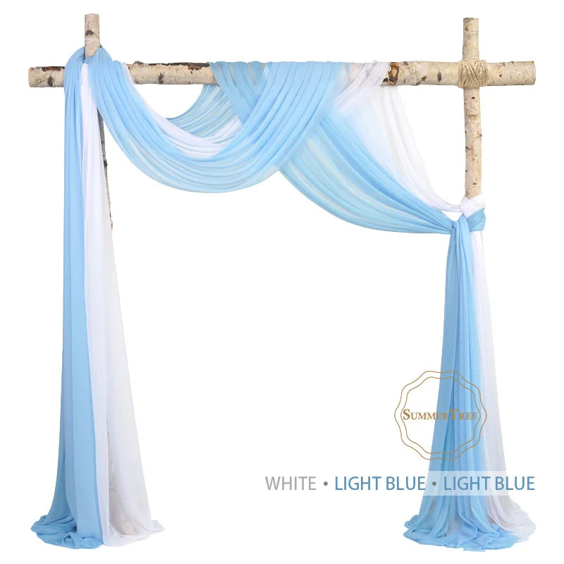 Meters Wedding Sheer Arch Decor Drapes Chiffon IN USA.