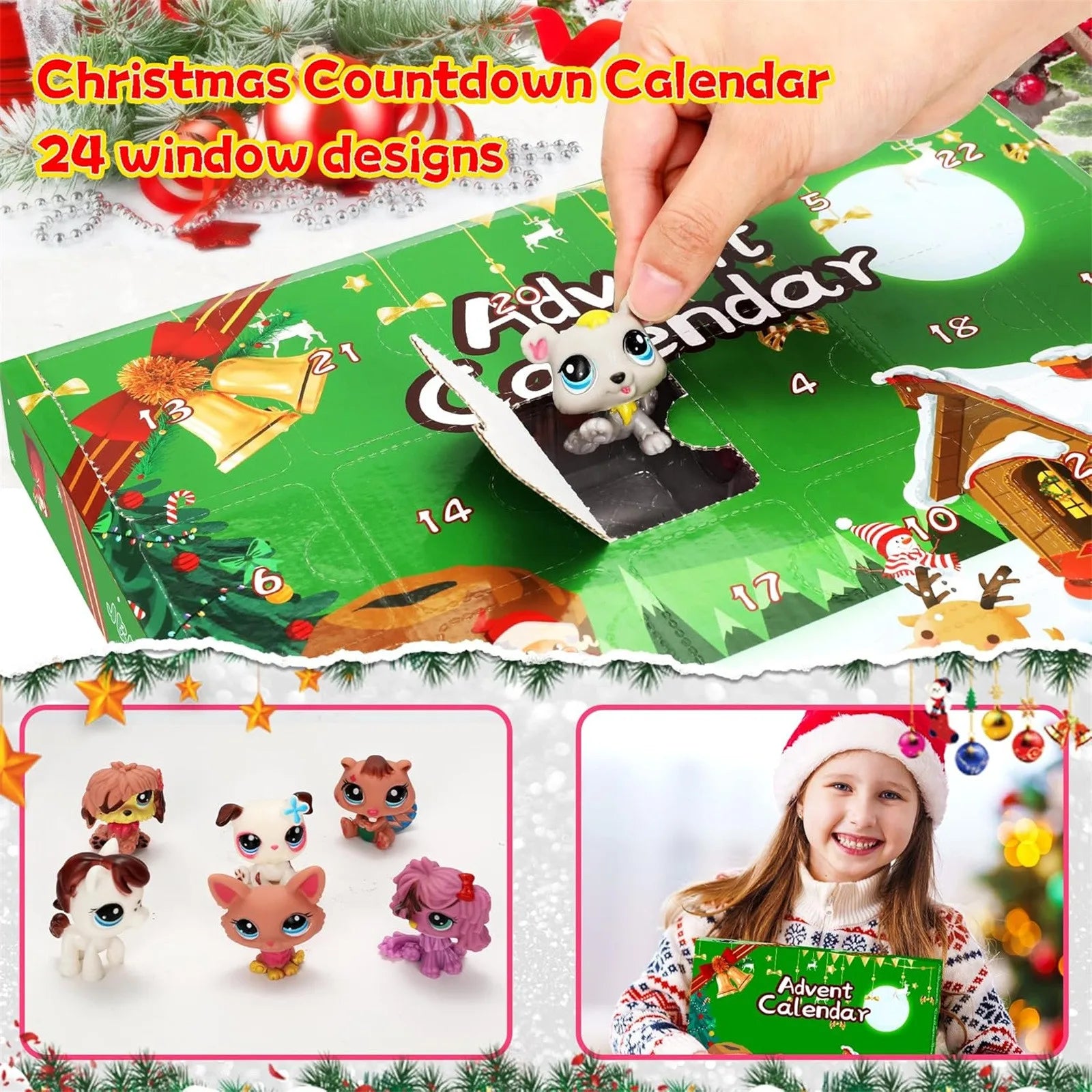 Halloween Christmas Advent Calendar Contains 24 Gifts