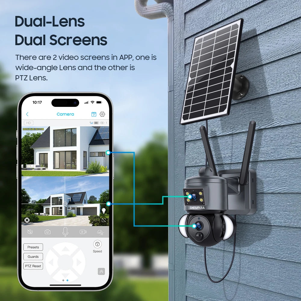 Solar Camera WIFI Security Outdoor Lens Recording IN USA.