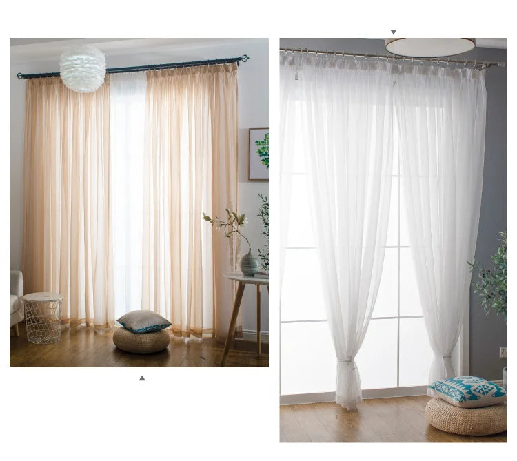 Free Customization Sheer Tulle Curtains Shading IN USA.