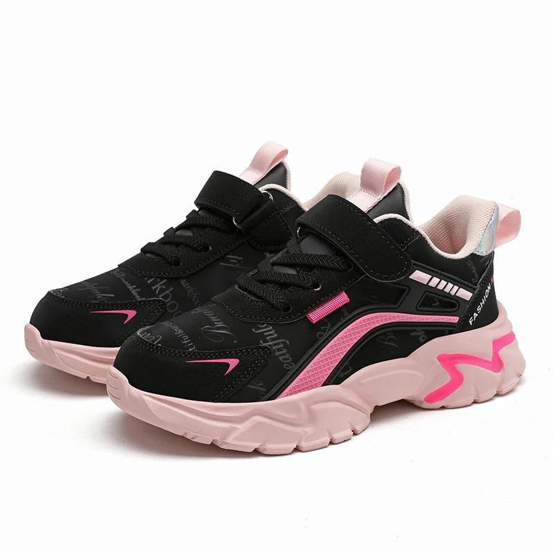 Kids Casual Pink Girls Leather Shoes Fashion in USA