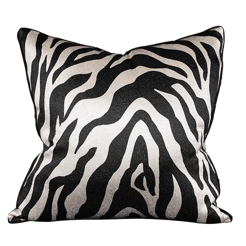 Modern Horse Geometry Jacquard Pillow Covers Luxury Multi-Textured