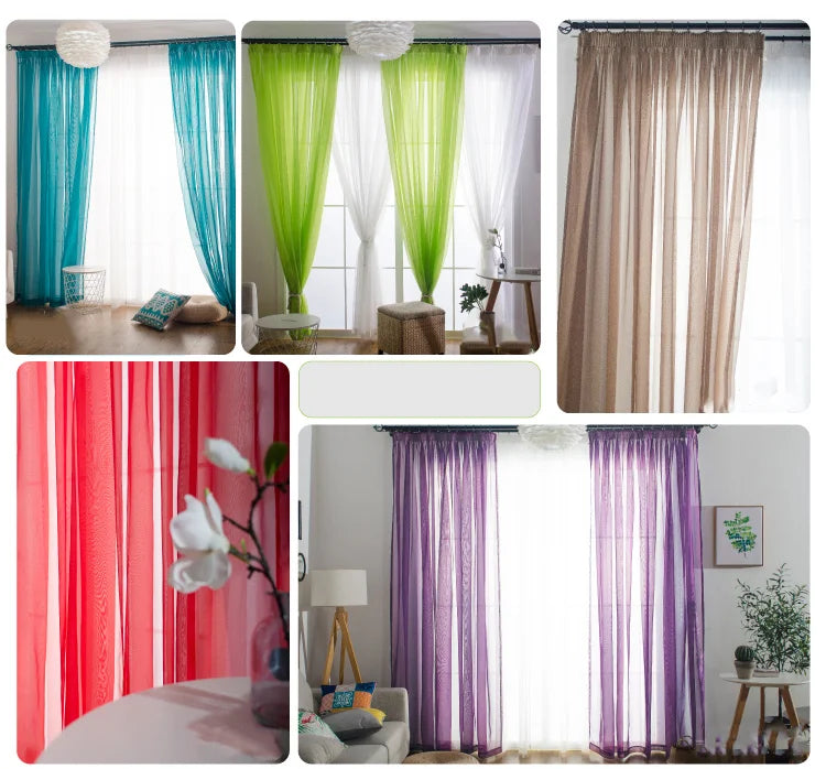 Free Customization Sheer Tulle Curtains Shading IN USA.