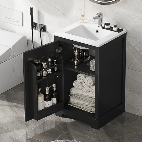 FENGSHUO Simplicity Black Bathroom Vanity With Sink Bathroom in USA.