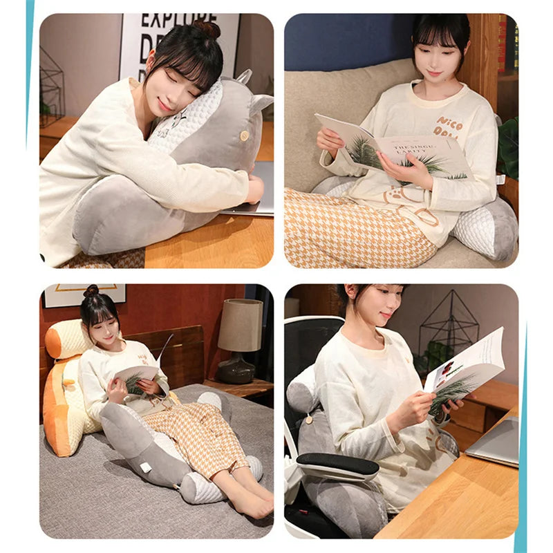 Triangular Reading Pillow Bedside Large Backrest Waist in USA.