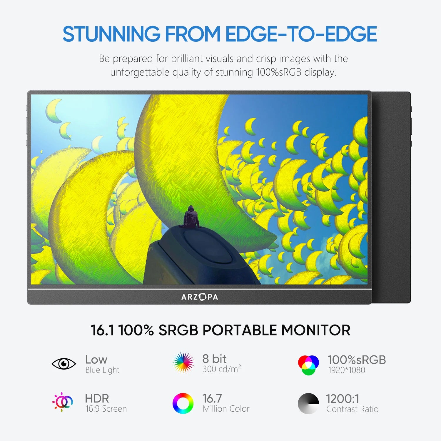 Portable Monitor IPS Screen Second Monitor External IN USA.