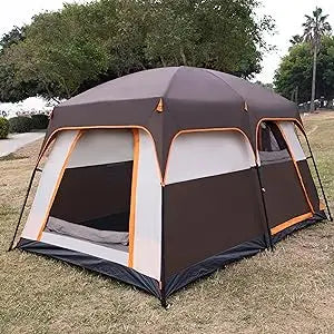 Large tent people family cabin straight wall doors windows net in USA