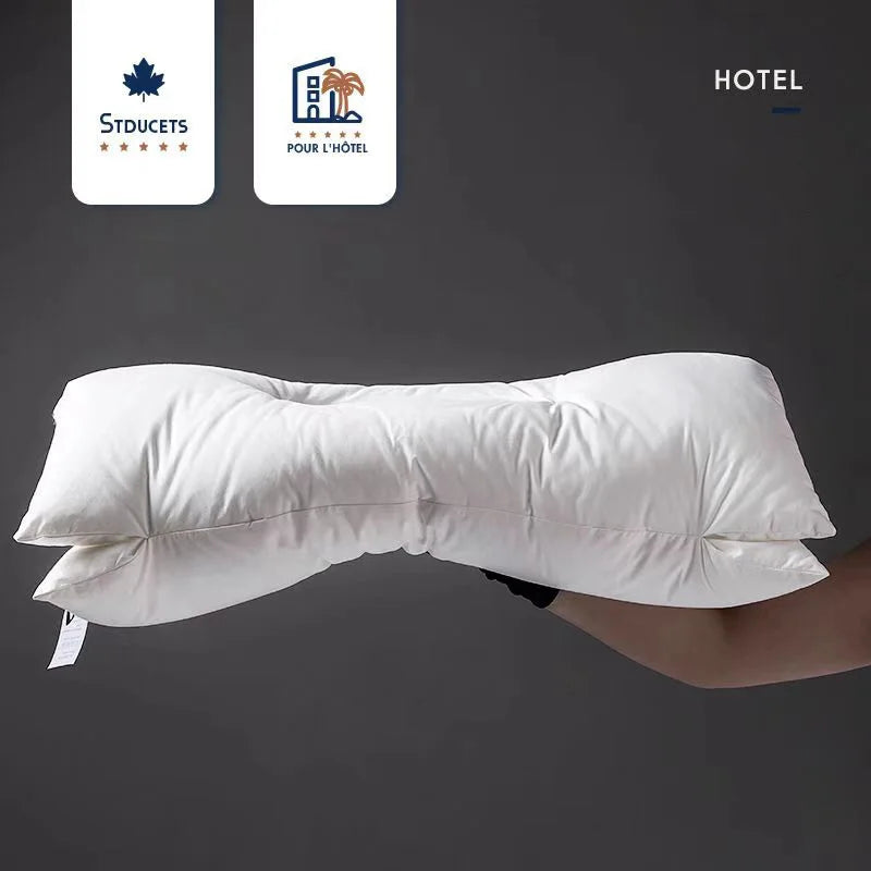 1PCS Pillows Soft Feather Velvet Neck Pain Relief Help Sleep in USA