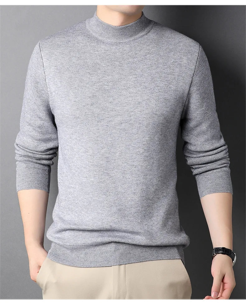 Brand New Men's Cashmere Sweater Half Turtleneck Men IN USA.