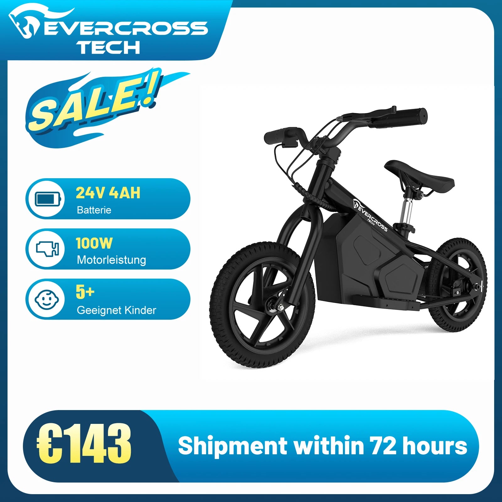 EVERCROSS Electric Balance Bike Kids, Toddler Bike in USA