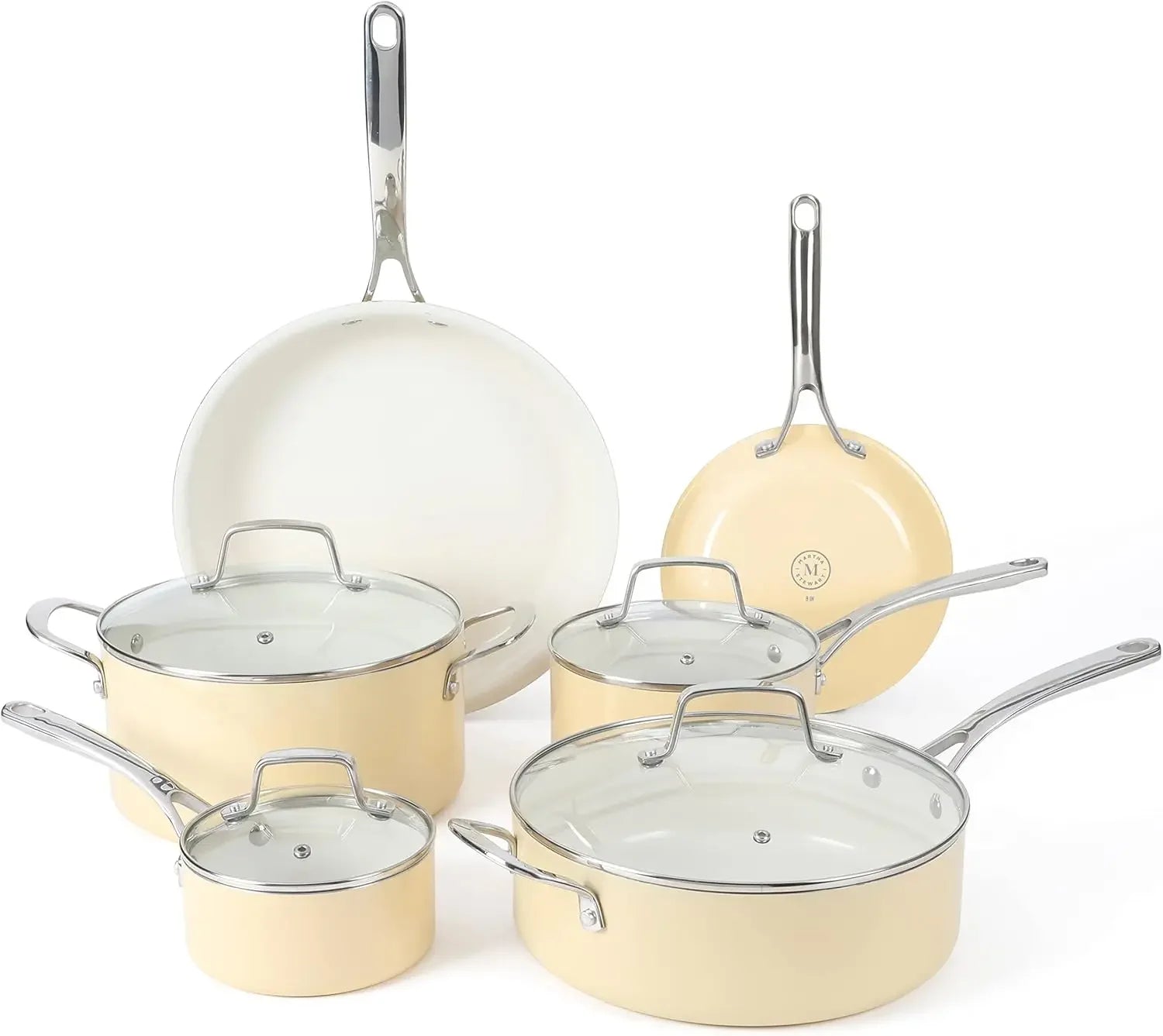 Martha Stewart Lockton 14 Piece Premium Non-Stick Heavy-Gauge Aluminum