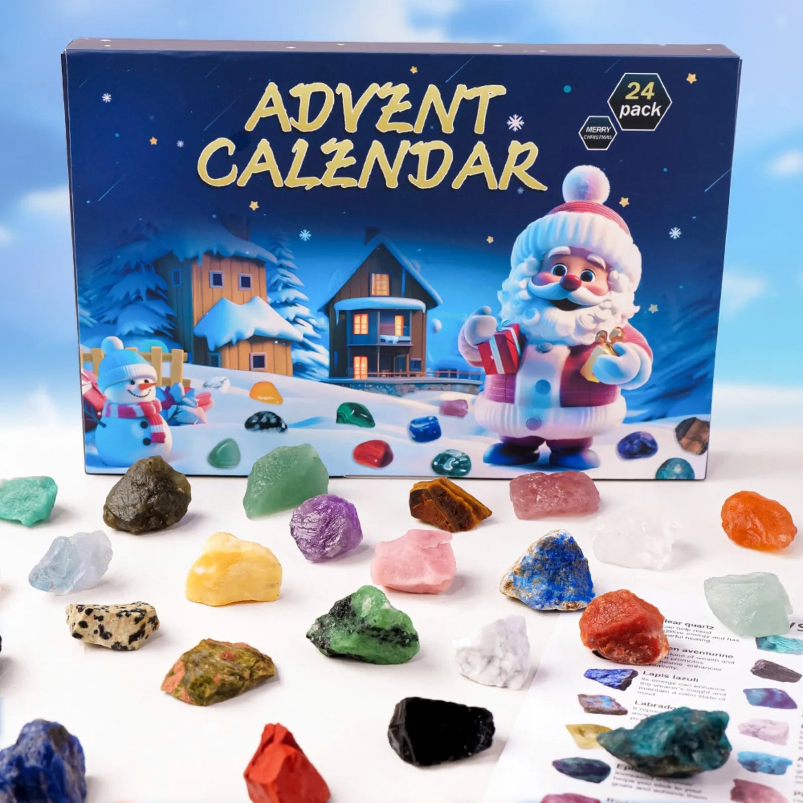 Christmas Advent Calendar Children's Crystal 24 Day Christmas Countdow