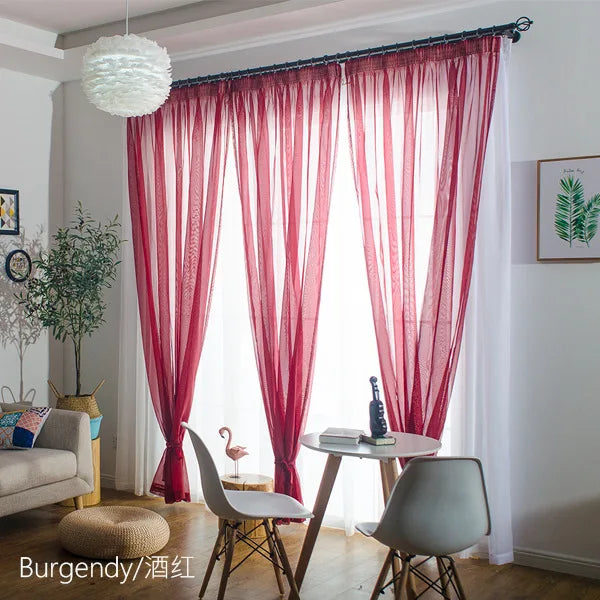 Free Customization Sheer Tulle Curtains Shading IN USA.