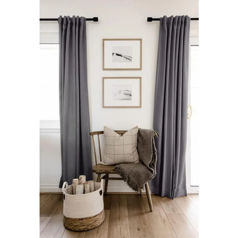 Blackout Shield Linen Blackout Curtains Bedroom in USA