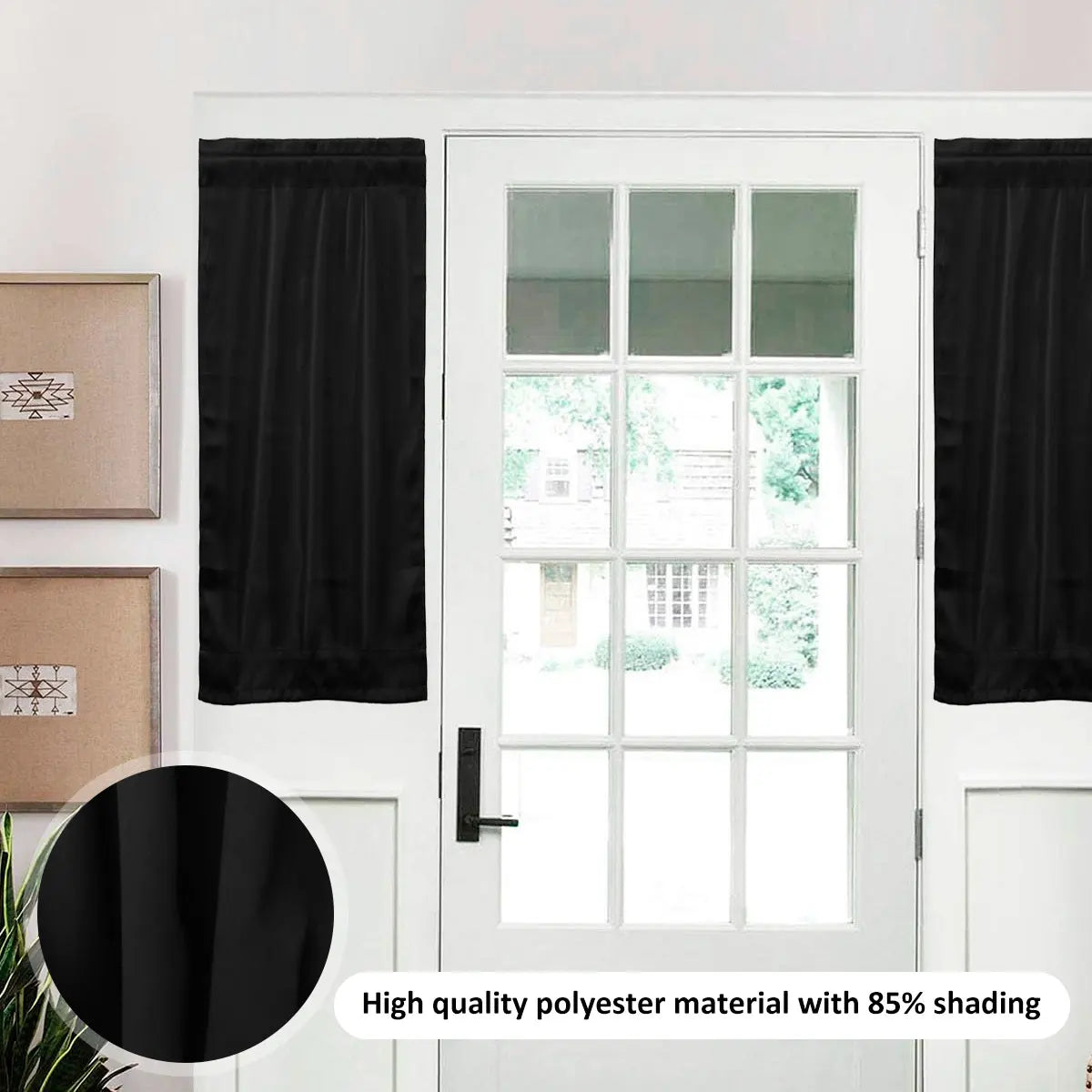 Door Curtains Polyester Blackout Window Curtain in USA