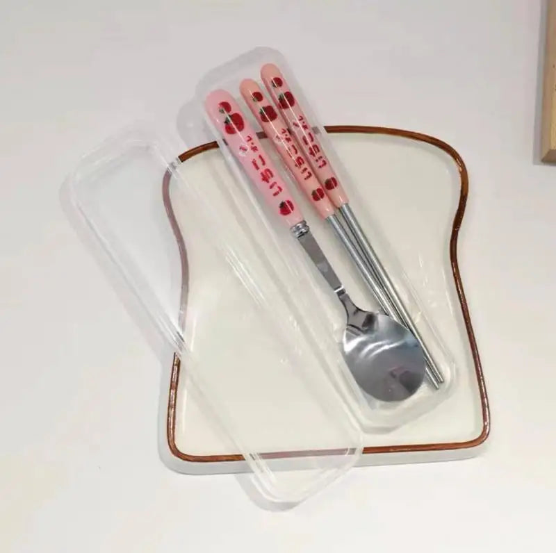 Portable Chopstick Fork Spoon With Storage Box in USA.