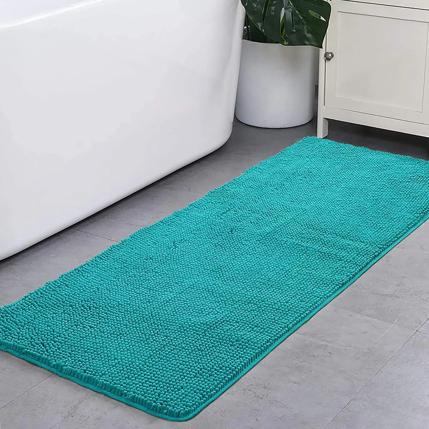 Non-slip super absorbent Bath mat Soft pile Foot mat Bathroom