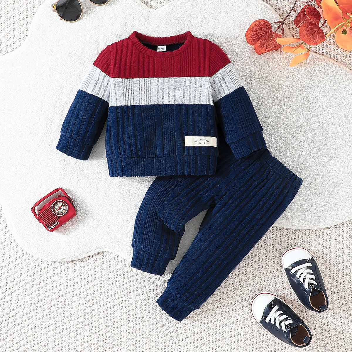 Baby Clothes Boys Set Long Sleeve Warm Winter Sweater in USA