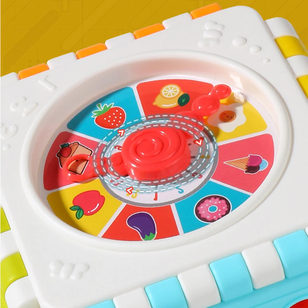 Toddler Activity Cube Clock Shape Number Shape Sorting Toys in USA