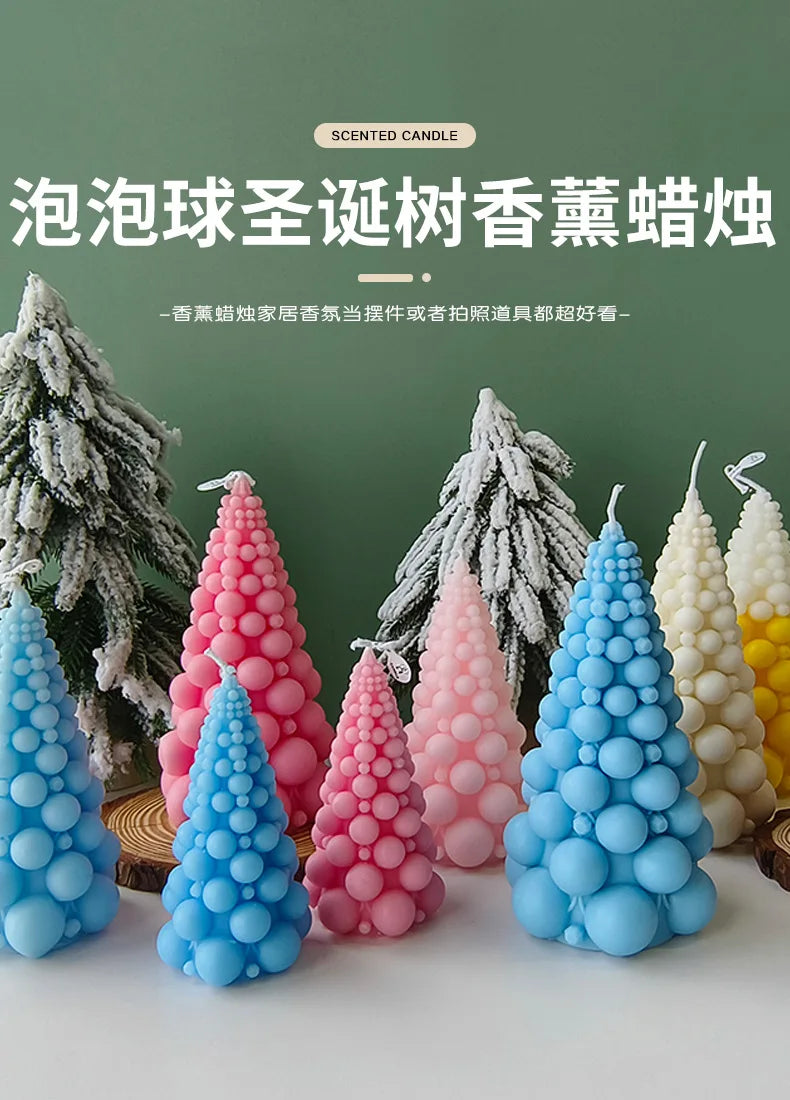 Bubble Ball Christmas Tree Aromatherapy Candle Ins Shooting