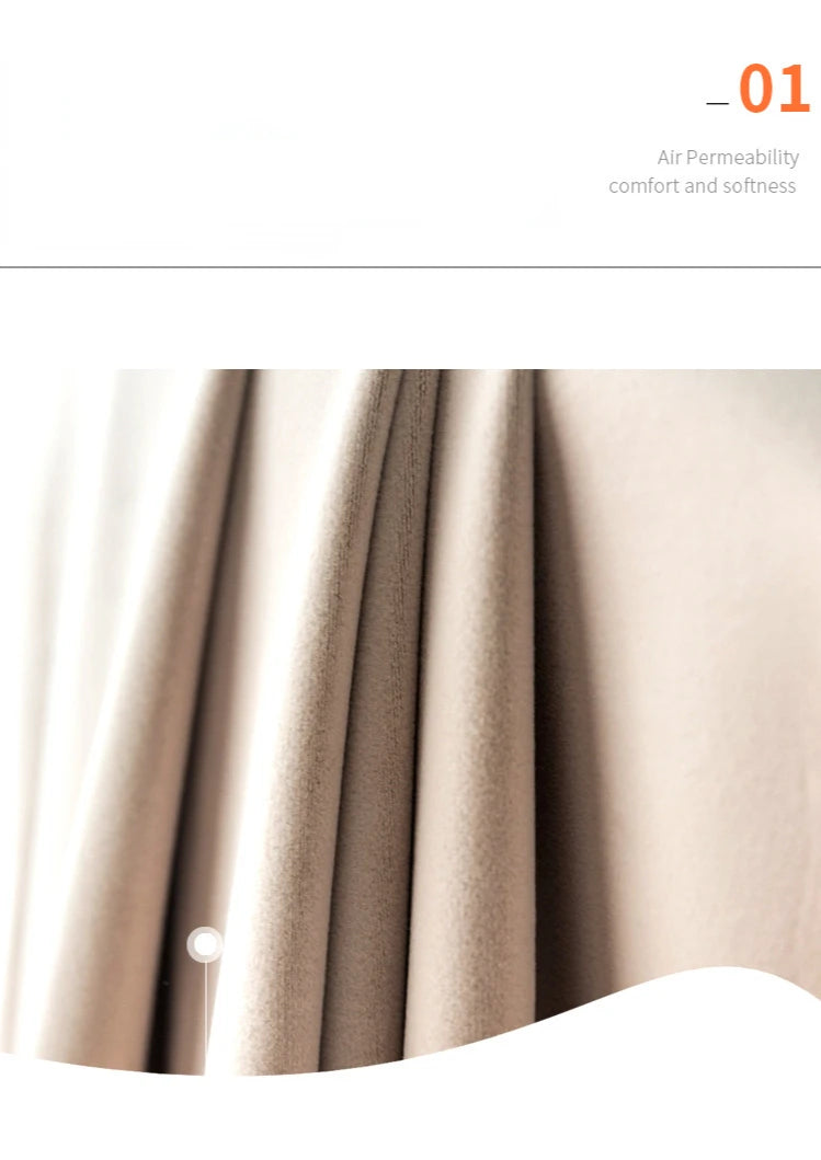 Cream Beige Blackout Australian Cashmere Wool Velvet