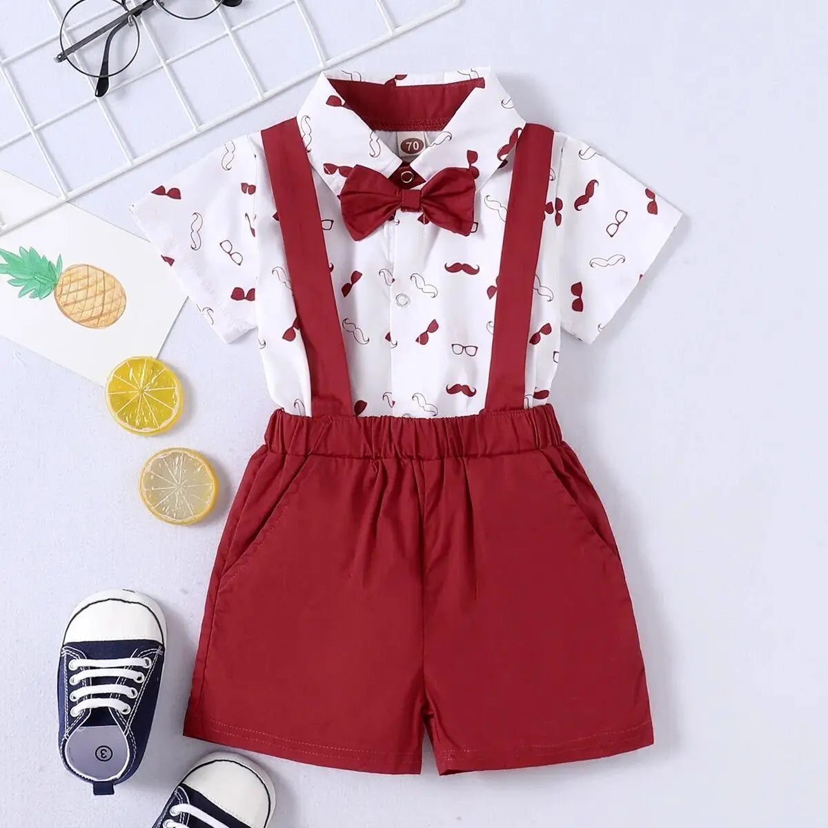 Summer Baby Boys Clothes Short Sleeve Bodysuit in USA