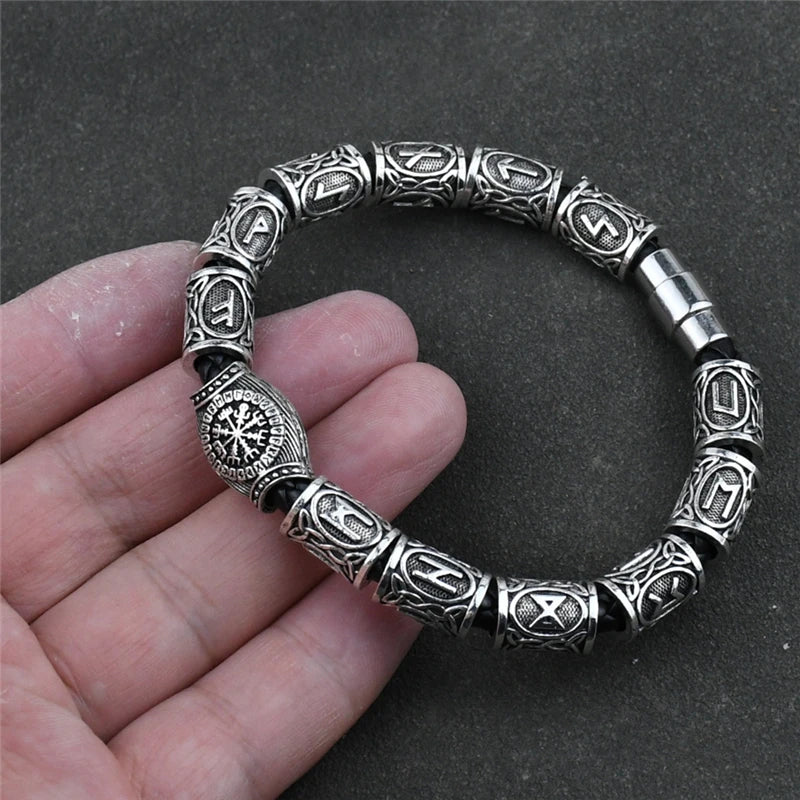 Norse Runic Runes Beads Charm Vikings Accessories Womens Mens in USA