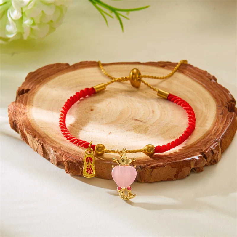 Snake Year Luck Bracelet Women Blessing Amulet in USA