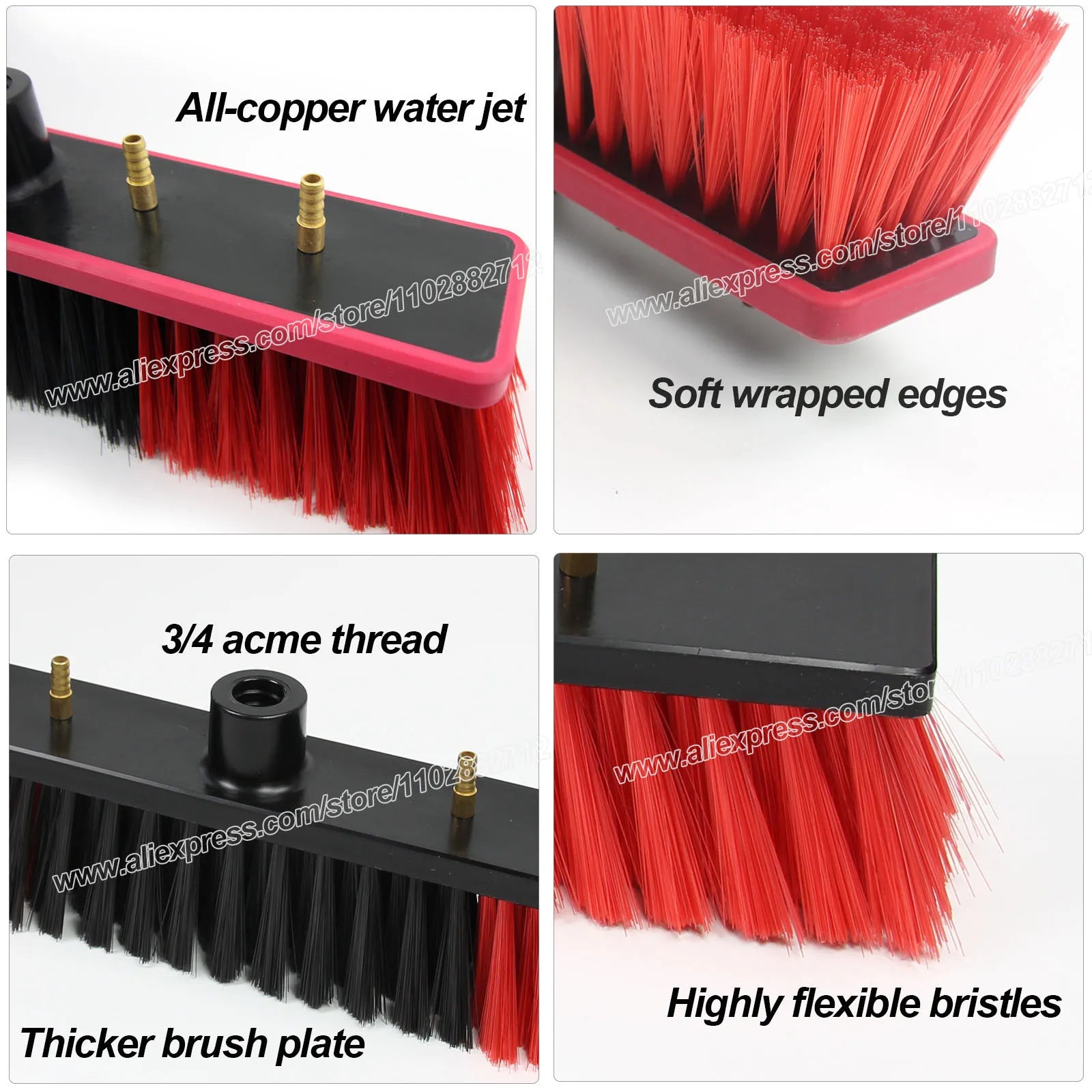 Solar Panel Cleaning Brush Kit with Extension Pole IN USA.