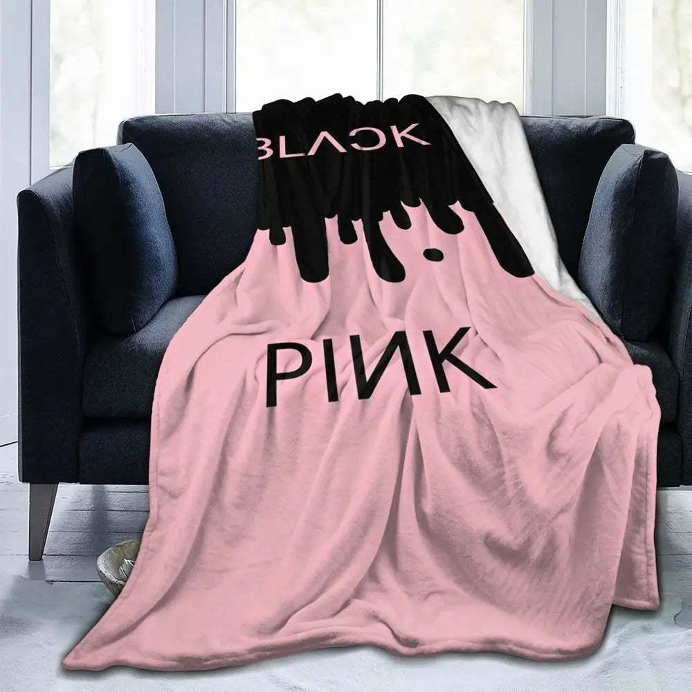 Music Idol Black-Pinks Girl Blankets Flannel All Season in USA