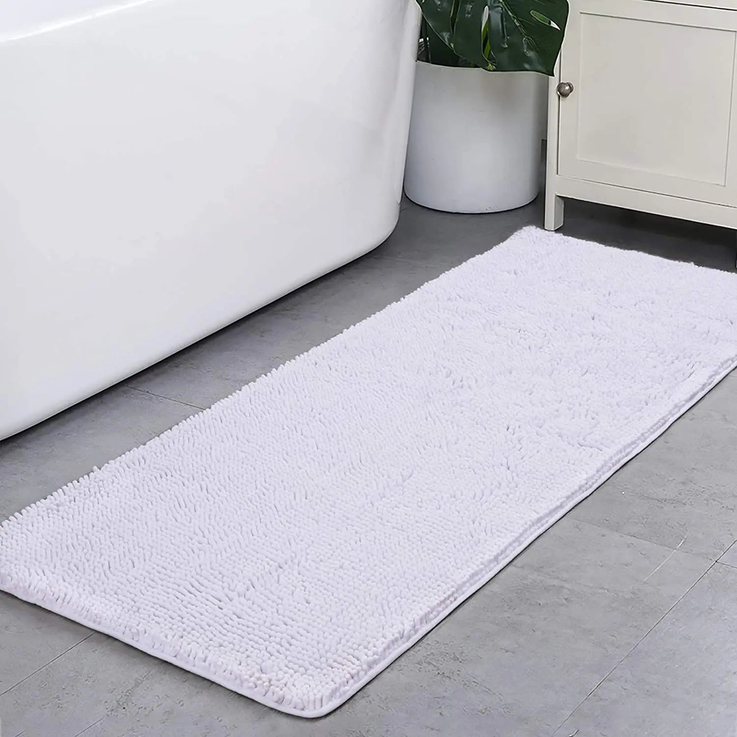 Non-slip super absorbent Bath mat Soft pile Foot mat Bathroom