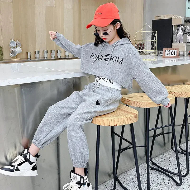 Teenage Girls Sports Clothes Girls Spring Summer Casual Fashion in USA