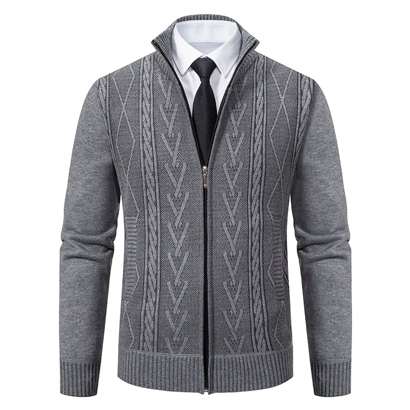 new cashmere padded warm casual men's knitted sweater coat in USA