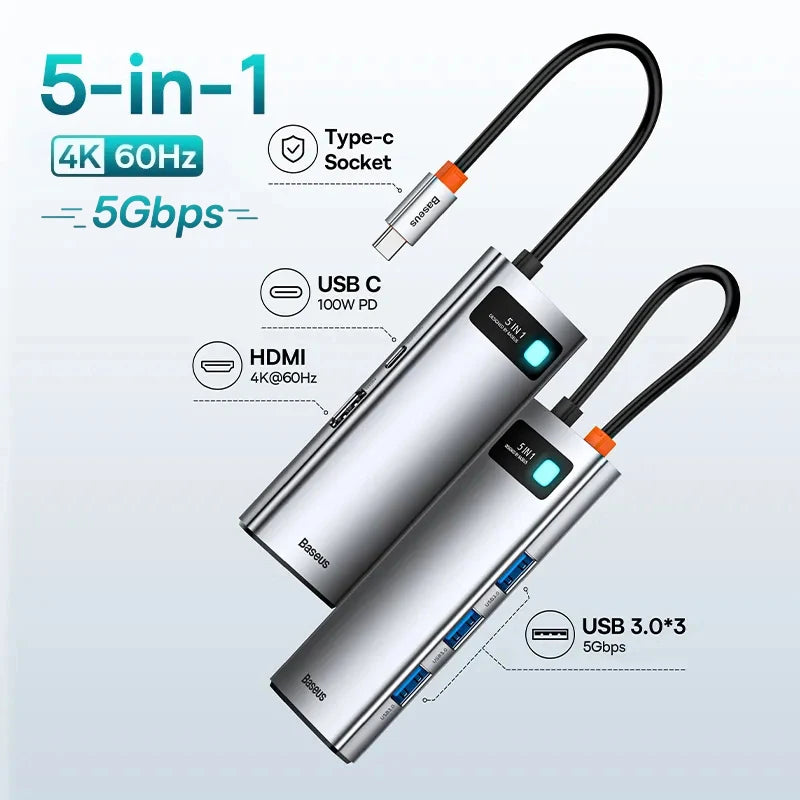 Baseus USB Hub Type C to HDMI-compatible USB IN USA.